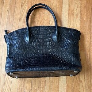 Genuine crocodile black purse